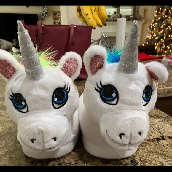 Justice unicorn slippers Clearance